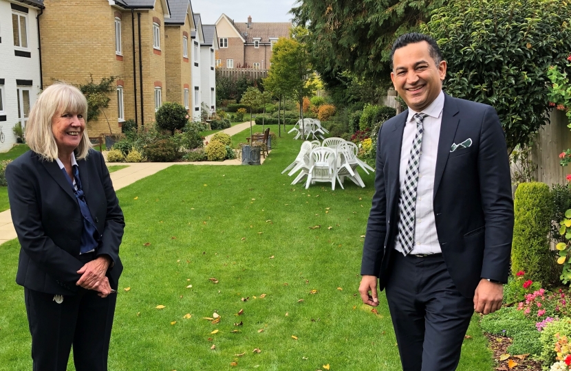 Gagan Mohindra MP and Lodge Manager, Sue Kearney. 