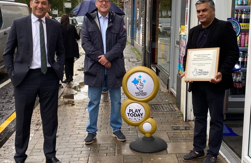 Gagan Mohindra MP, Nigel Railton and Chirag Mehta.