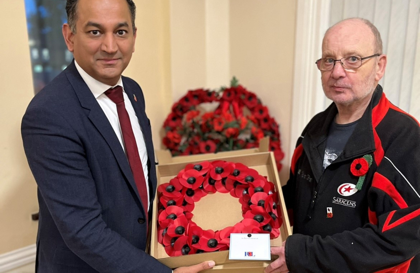 Gagam Mohindra collects wreaths