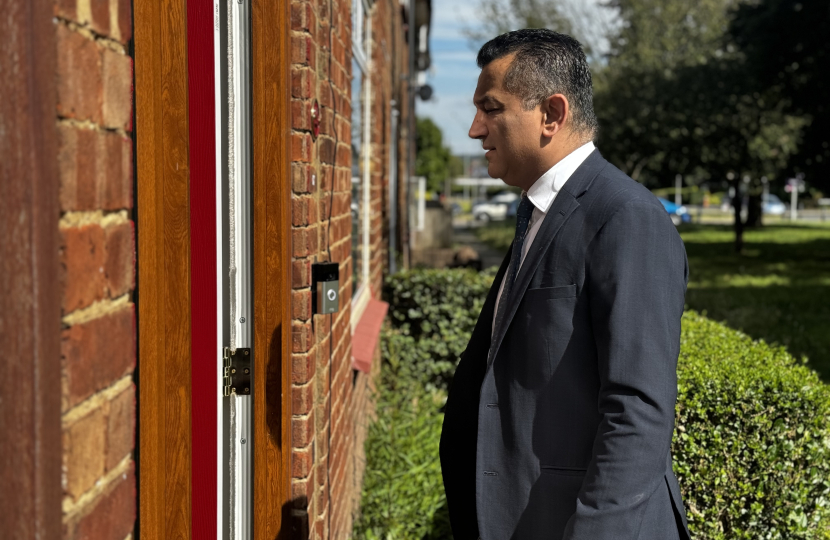 Gagan knocking on doors