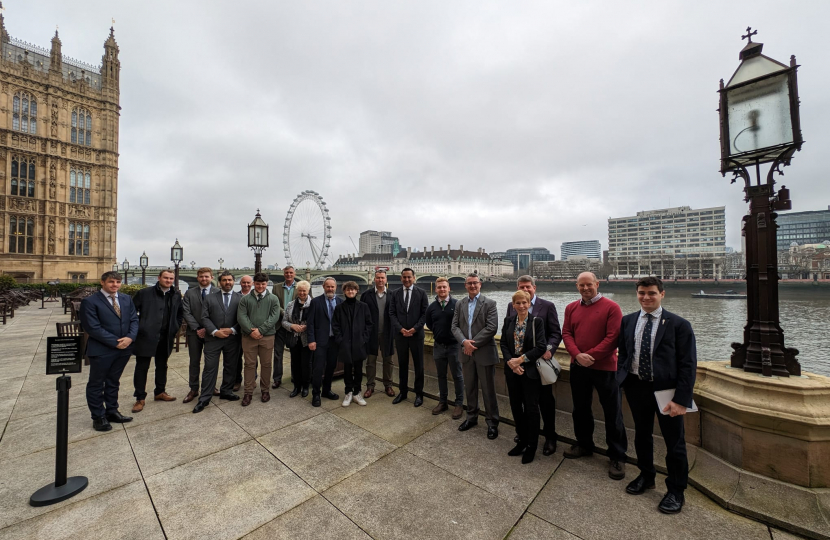 Gagan hosts NFU members for a Tour of Parliament 