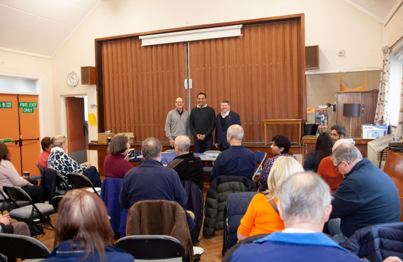 Gagan Speaking to local residents