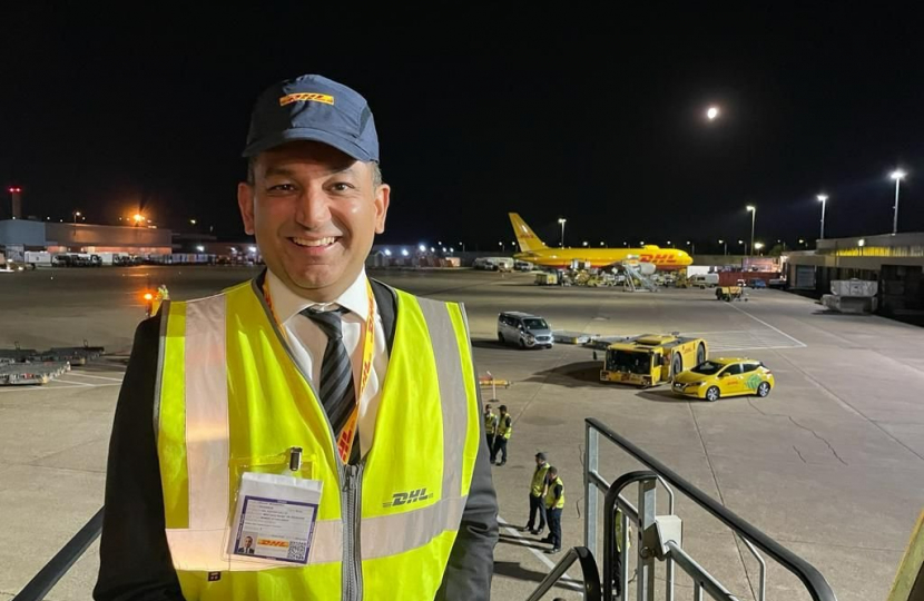 Gagan at Heathrow Airport