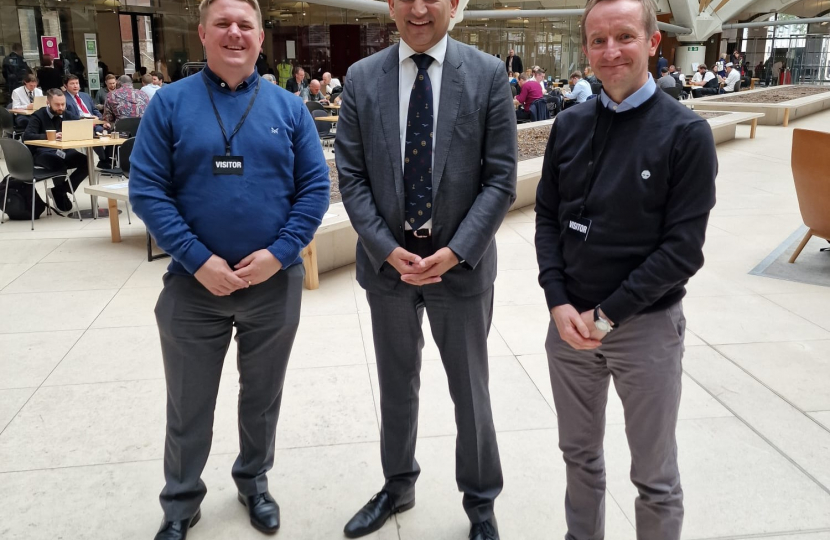 Gagan with representatives from the Hertfordshire Football Association 