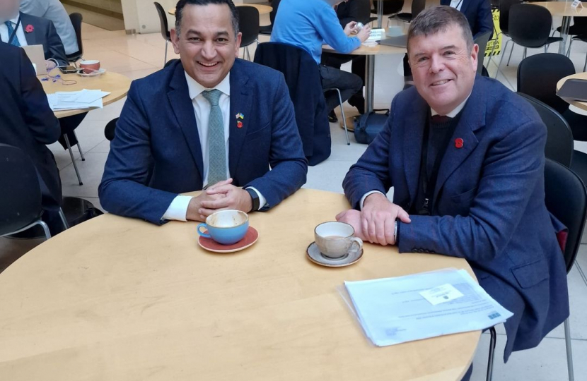 Gagan with Paul Burstow