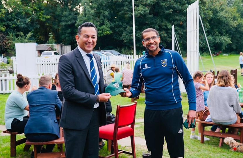 Gagan at Rickmansworth Cricket Club 