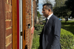 Gagan knocking on doors