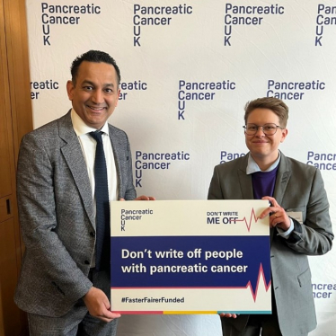 Gagan meets with Pancreatic Cancer UK in Parliament