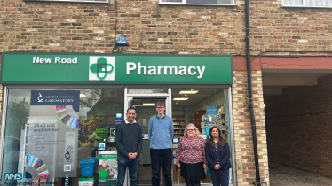 Gagan visits New Road Pharmacy in Croxley Green