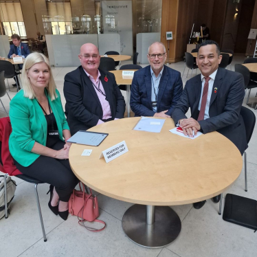 Gagan with representatives from the British Board of Agrément