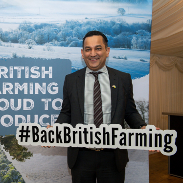 Gagan at the NFU Christmas Reception