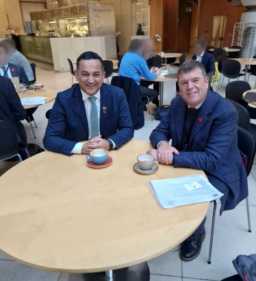 Gagan with Paul Burstow