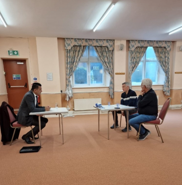 Gagan at his surgery in Tring